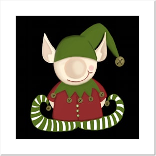 Christmas Holiday Elf Posters and Art